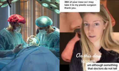 Mulher mostra antes e depois de cirurgia plástica para desmistificar procedimento