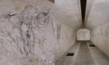 Sala secreta de Michelangelo, com desenhos raros, é revelada ao público